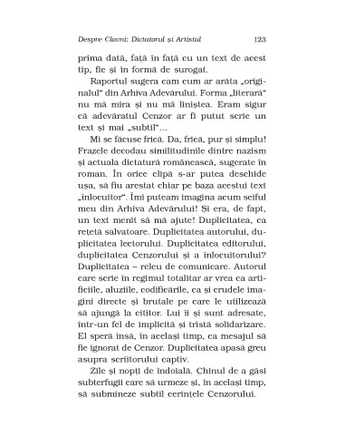 Despre Clovni: Dictatorul şi Artistul