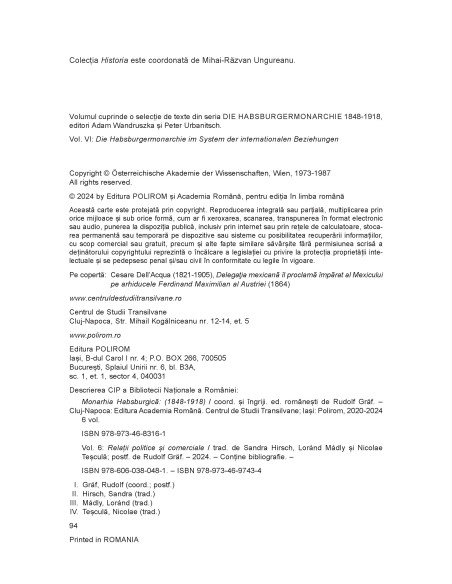 Monarhia Habsburgică (1848-1918) (VI)