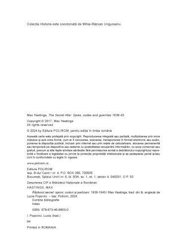 Războiul secret. Spioni, coduri şi...