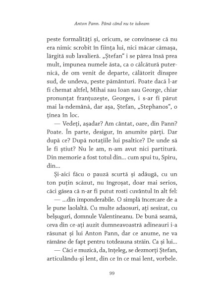 Anton Pann. Până când nu te iubeam