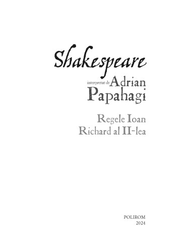Shakespeare interpretat de Adrian...