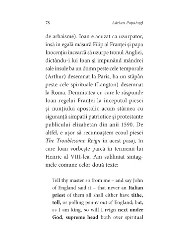 Shakespeare interpretat de Adrian...