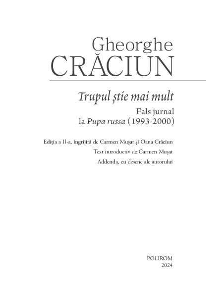 Trupul ştie mai mult