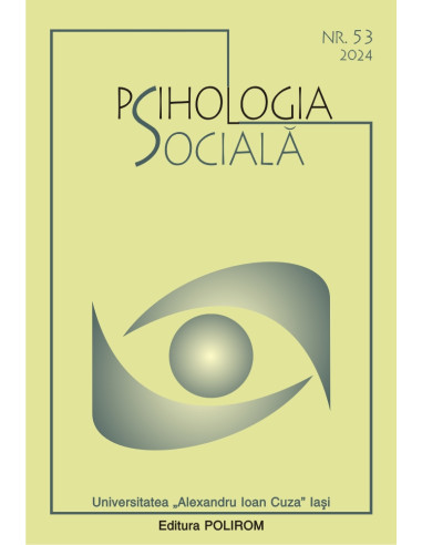 Psihologia socială. Buletinul Laboratorului Psihologia câmpului social 53 (I)/2024