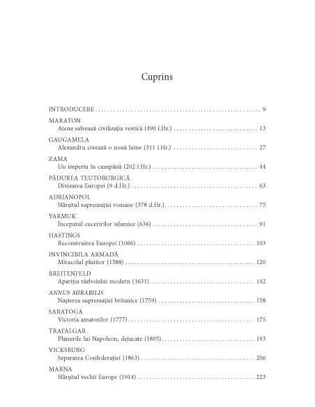Douăzeci de bătălii care au schimbat lumea