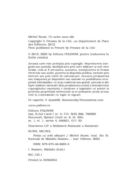 Fetiţa cu ochi albaştri