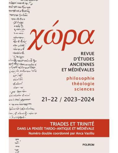 Chôra. Revistă de studii antice şi medievale. Nr. 21-22/2023-2024