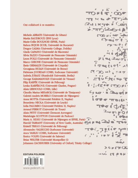 Chôra. Revistă de studii antice şi medievale. Nr. 21-22/2023-2024