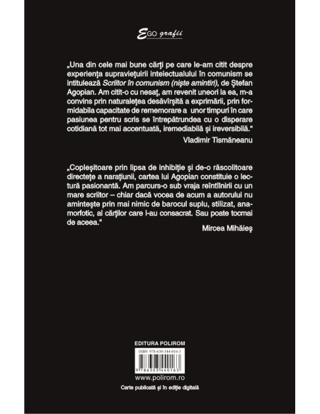 Scriitor în comunism (nişte amintiri)