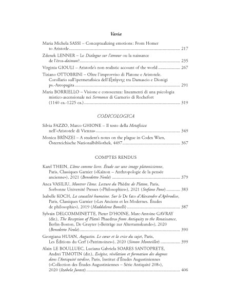 Chôra. Revistă de studii antice şi medievale. Nr. 20/2022