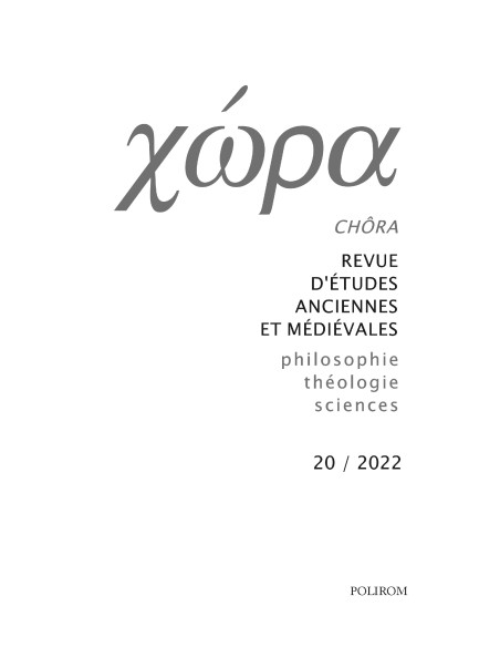 Chôra. Revistă de studii antice şi medievale. Nr. 20/2022