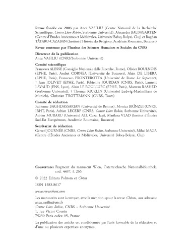 Chôra. Revistă de studii antice şi...