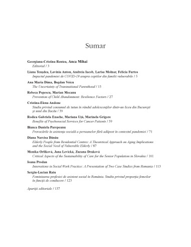 Revista de asistenţă socială. Nr. 2/2024