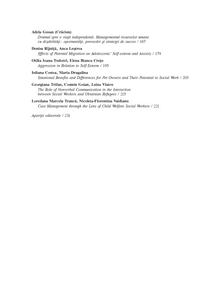 Revista de asistenţă socială. Nr. 1/2024