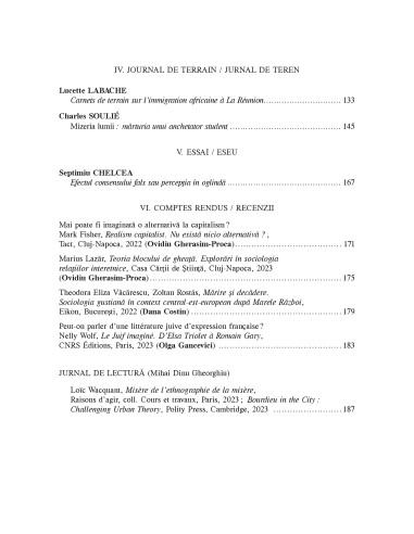 Psihologia socială. Buletinul...