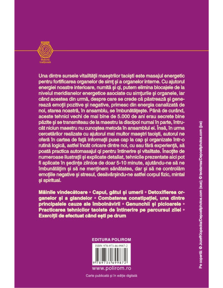Tao. Tehnici de automasaj pentru sănătate şi întinerire