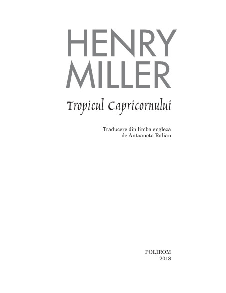 Tropicul Capricornului (ediţia 2018)