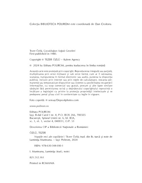 Nopţile reci ale copilăriei