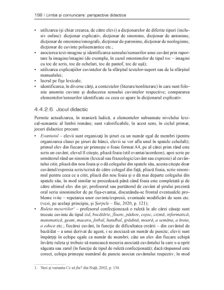 Limbă şi comunicare: perspective didactice