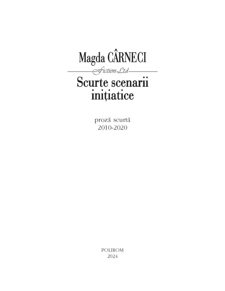 Scurte scenarii iniţiatice