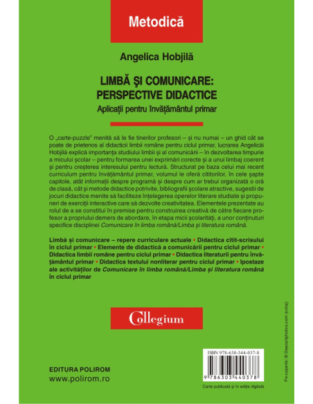 Limbă şi comunicare: perspective didactice