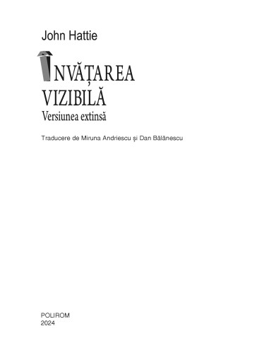 Învăţarea vizibilă