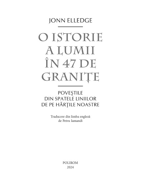 O istorie a lumii în 47 de graniţe