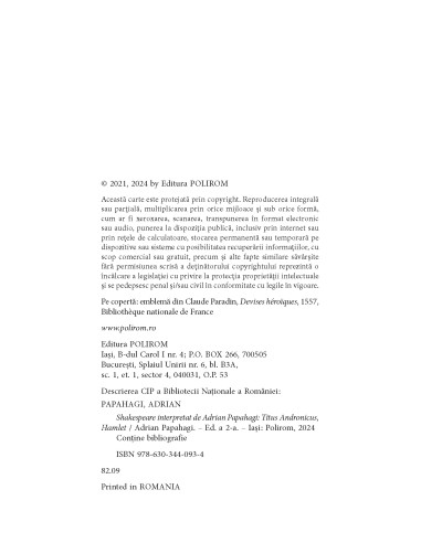 Shakespeare interpretat de Adrian...