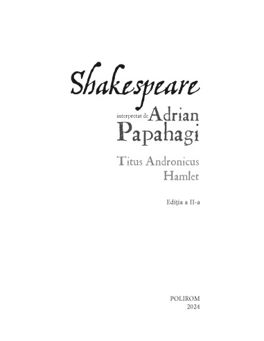 Shakespeare interpretat de Adrian...