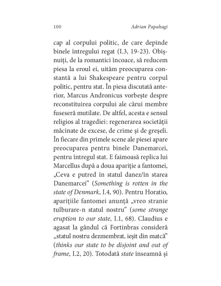 Shakespeare interpretat de Adrian Papahagi. Titus Andronicus * Hamlet