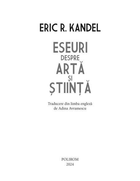 Eseuri despre artă şi ştiinţă