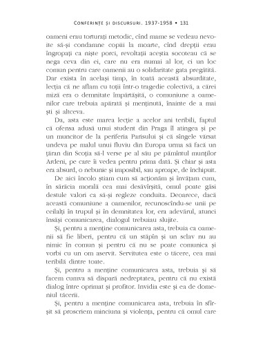 Conferinţe şi discursuri. 1937-1958