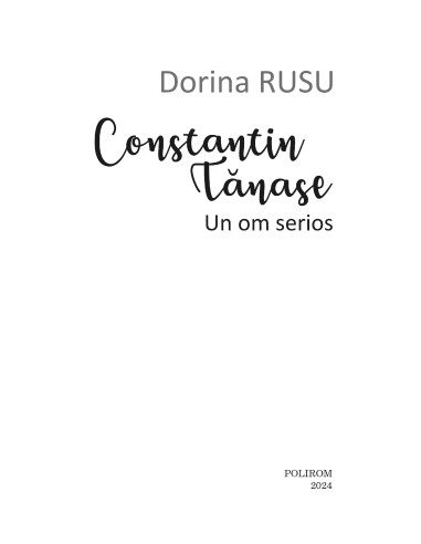 Constantin Tănase. Un om serios
