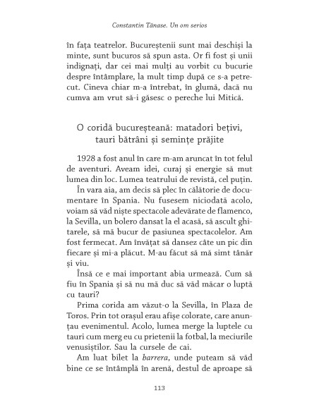 Constantin Tănase. Un om serios