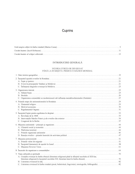 Enciclopedia istorică a comunităţilor evreieşti din România. Volumul I