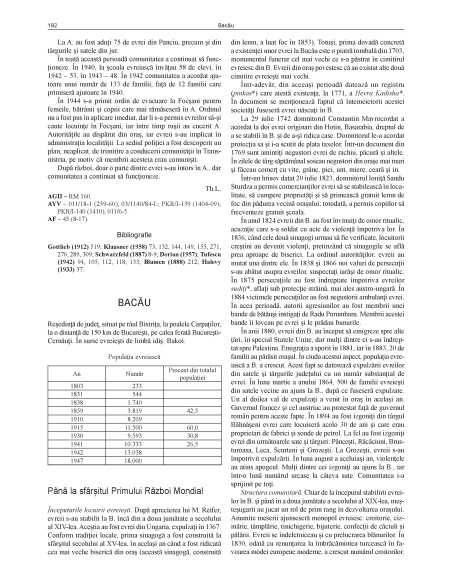 Enciclopedia istorică a comunităţilor evreieşti din România. Volumul I