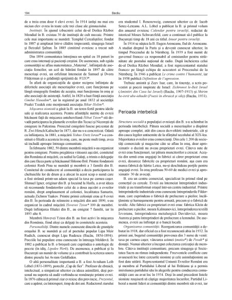 Enciclopedia istorică a comunităţilor evreieşti din România. Volumul I