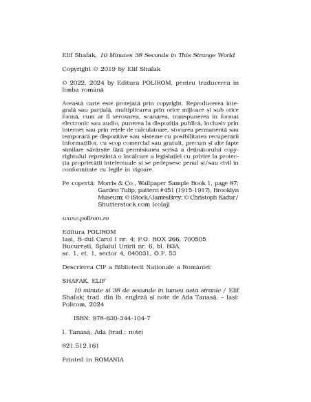 10 minute şi 38 de secunde în lumea asta stranie