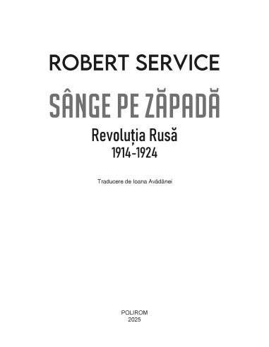 Sânge pe zăpadă Sânge pe zăpadă