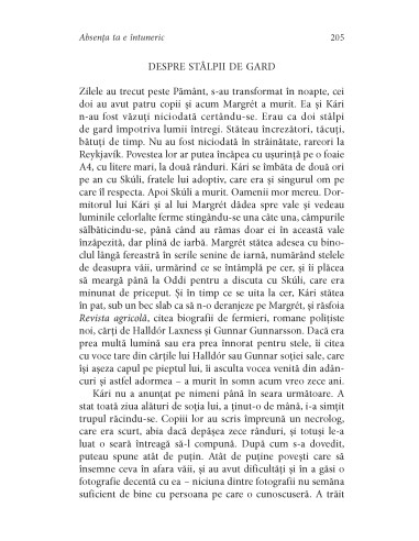 Absenţa ta e întuneric