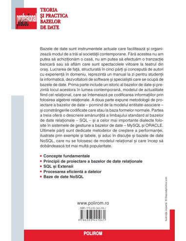 Teoria şi practica bazelor de date
