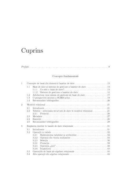 Teoria şi practica bazelor de date