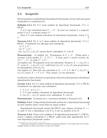 Teoria şi practica bazelor de date
