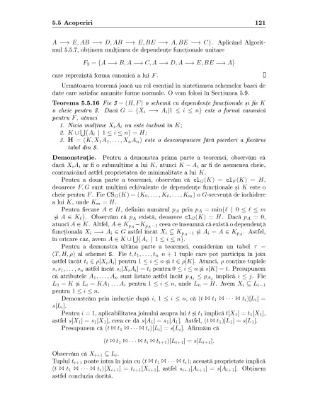 Teoria şi practica bazelor de date