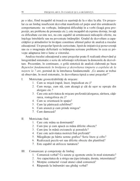 Preşcolarul în familie şi la grădiniţă