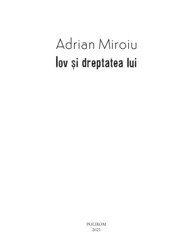 Iov şi dreptatea lui Iov şi dreptatea lui