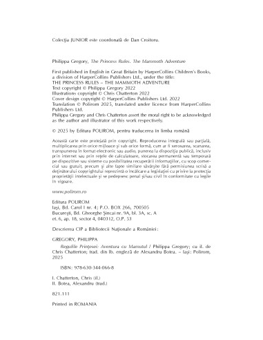 Regulile Prinţesei. Aventura cu Mamutul