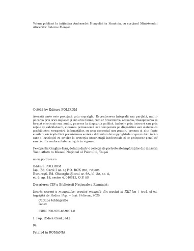 Istoria secretă a mongolilor