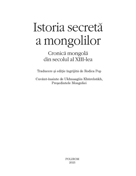 Istoria secretă a mongolilor