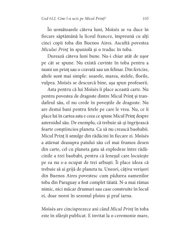 Cod 612. Cine l-a ucis pe Micul Prinţ?